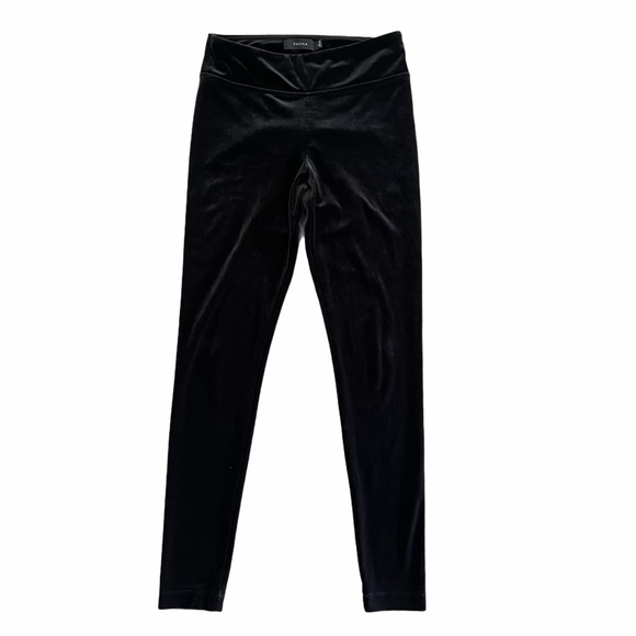 Aritzia Pants - ARITZIA Talula Black Velvet Leggings Size Small